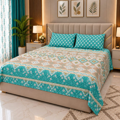 Turquoise Geometric Ethnic