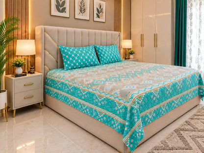 Turquoise Geometric Ethnic