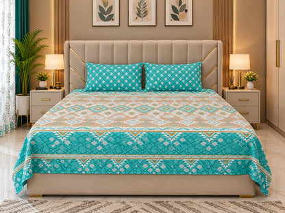 Turquoise Geometric Ethnic