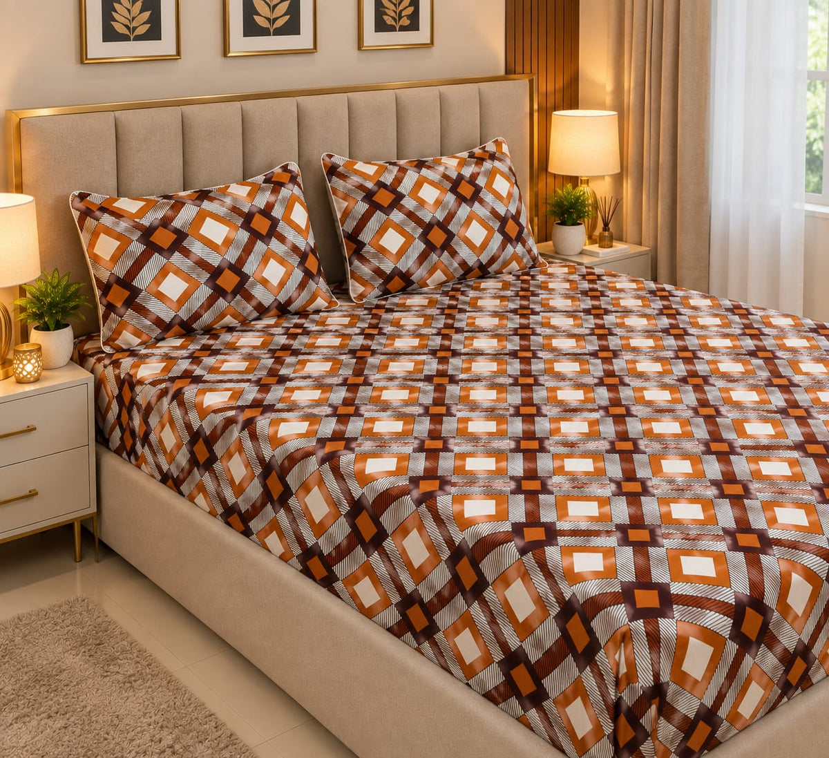 Modern Geometric Checkered