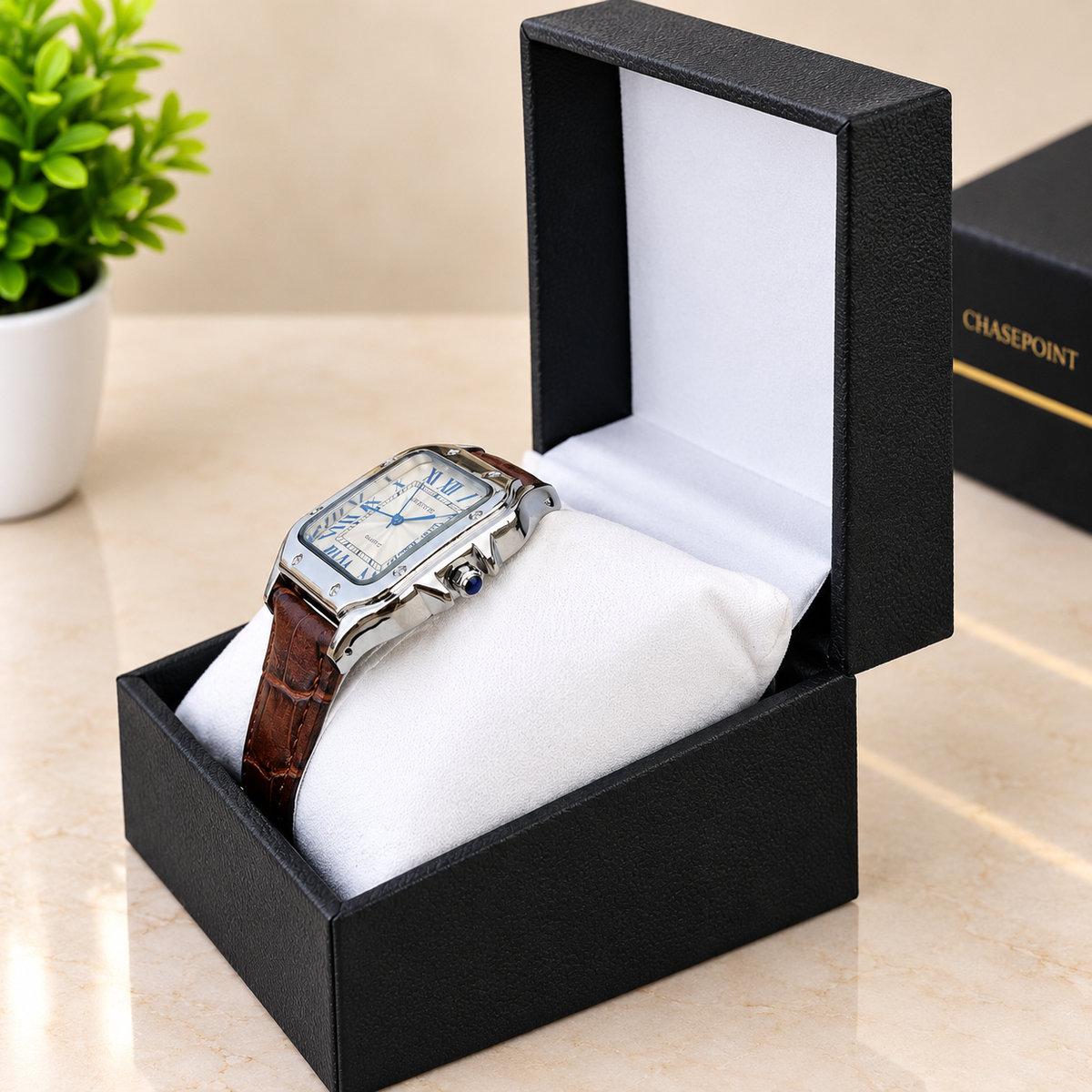 Cartier Santos Brown