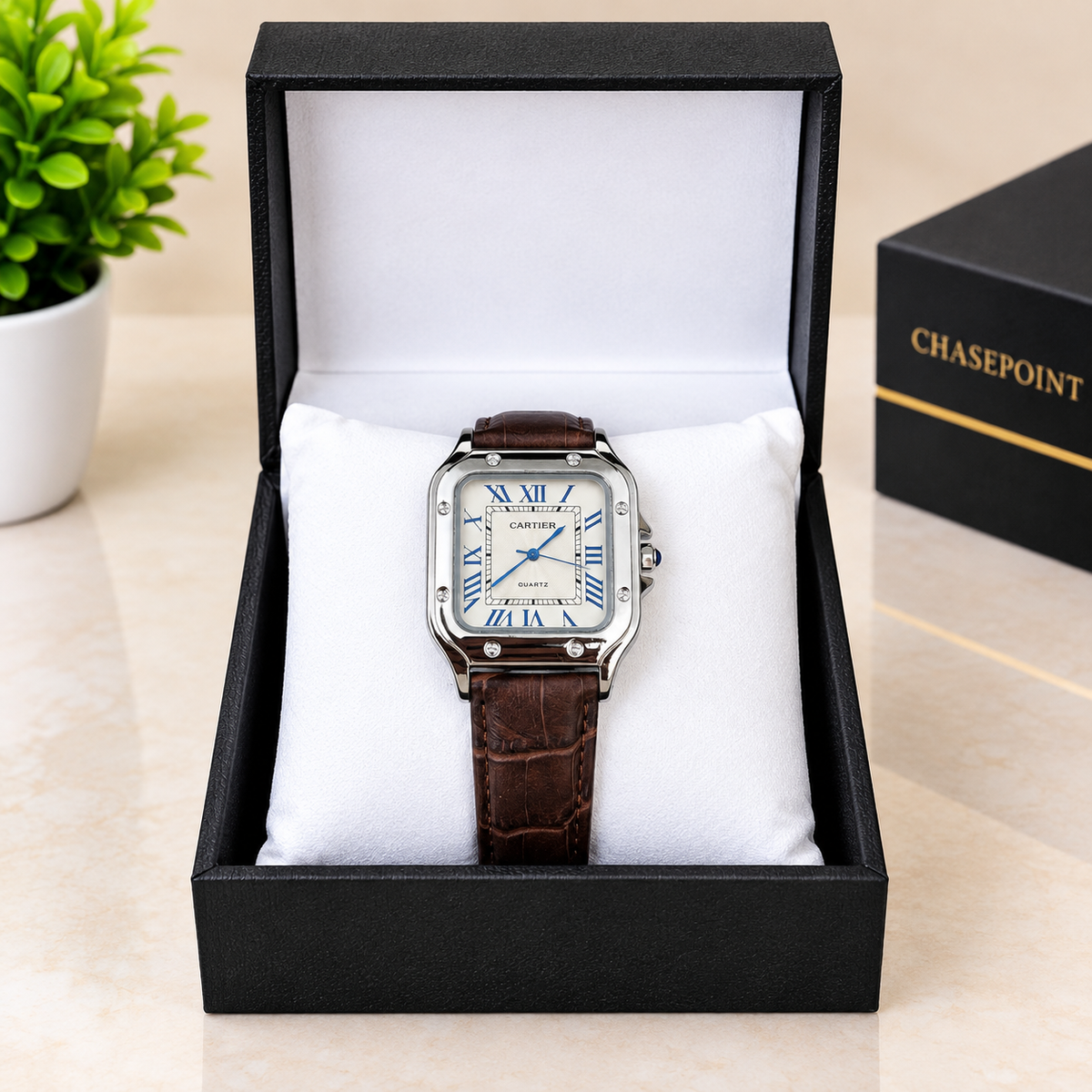 Cartier Santos Brown